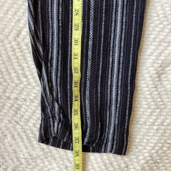 Jessica Simpson Women's Striped Black & White Elastic Waist Easy Pants Size L - Picture 6 of 9